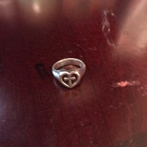 James Avery size 8 heart with cross ring.